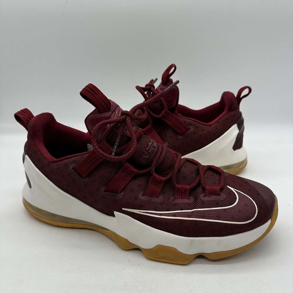 Nike 831925-610 Mens Size 13 LeBron 13 Low Team Red Cavs Maroon Basketball Shoes